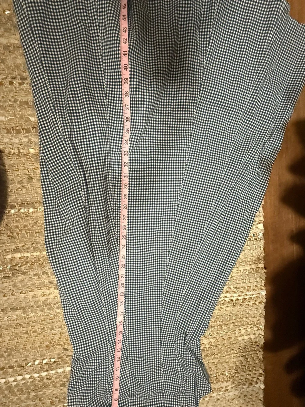 Abercrombie & Fitch Blue and White Gingham Maxi Sundress